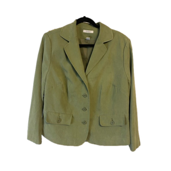 dressbarn Jackets & Blazers - 𝅺DRESSBARN Ladies Green Button Blazer 14W